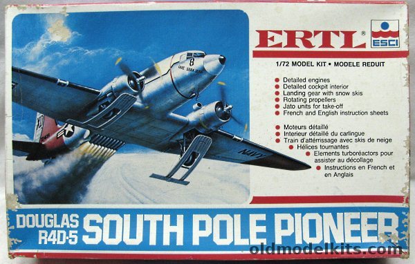 ESCI 1/72 Douglas R4D-5 South Pole Pioneer (C-47), 8251 plastic model kit